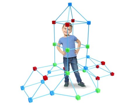 DUŻY ZESTAW SŁOMKI KONSTRUKCYJNE KREATYWNE KLOCKI DO BUDOWANIA 89EL ZA5907