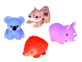 GUMOWE ZWIERZĄTKA DO KĄPIELI DO ZABAWY W WODZIE ZESTAW 4-SZTUKI ZA5816