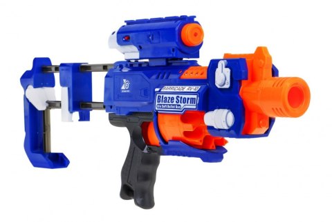 KARABIN DLA DZIECI 8+ BLAZE STORM + 20 POCISKÓW Z PIANKI + CELOWNIK LASEROWY + KOLBA