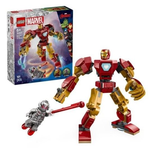 LEGO(R) SUPER HEROES 76307 MECH IRON MANA KONTRA...