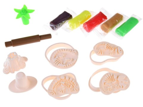 MASA PLASTYCZNA FORMY DINOZAURY CIASTOLINA ZA4778