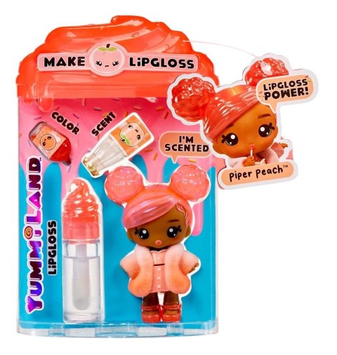 YUMMILAND LIPGLOSS DOLL- PIPER PEACH