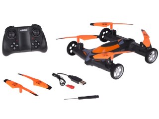 ZDALNIE STEROWANY DRON QUADKOPTER Z KAMERKĄ 2W1 LATA + JEŹDZI RC0725 PO