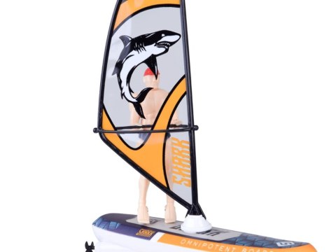 ZDALNIE STEROWANY ŚWIECĄCY WINDSURFER PŁYWAJĄCY NA PILOTA RC0740