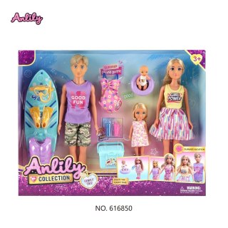 ZESTAW LALEK, RODZINA NA WAKACJACH + AKCESORIA