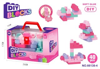 ZESTAW MIĘKKICH KLOCKÓW 40EL.