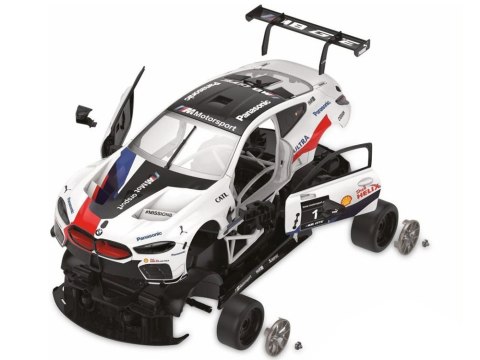 Rastar BMW M8 GTE model 1:18 do złożenia - auto zdalnie sterowane RC0708